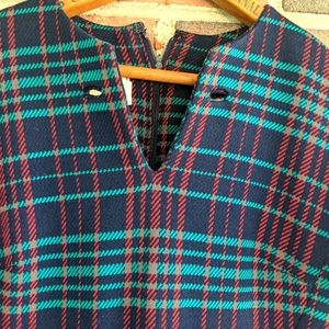 Vintage 1960s wool plaid dress suit